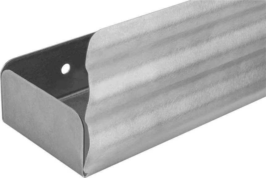 Ezüstszínű fali rozsdamentes acél fürdőszobai polc Olbi – noo.ma