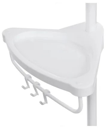 DEX fehér fürdőszobai sarokpolc