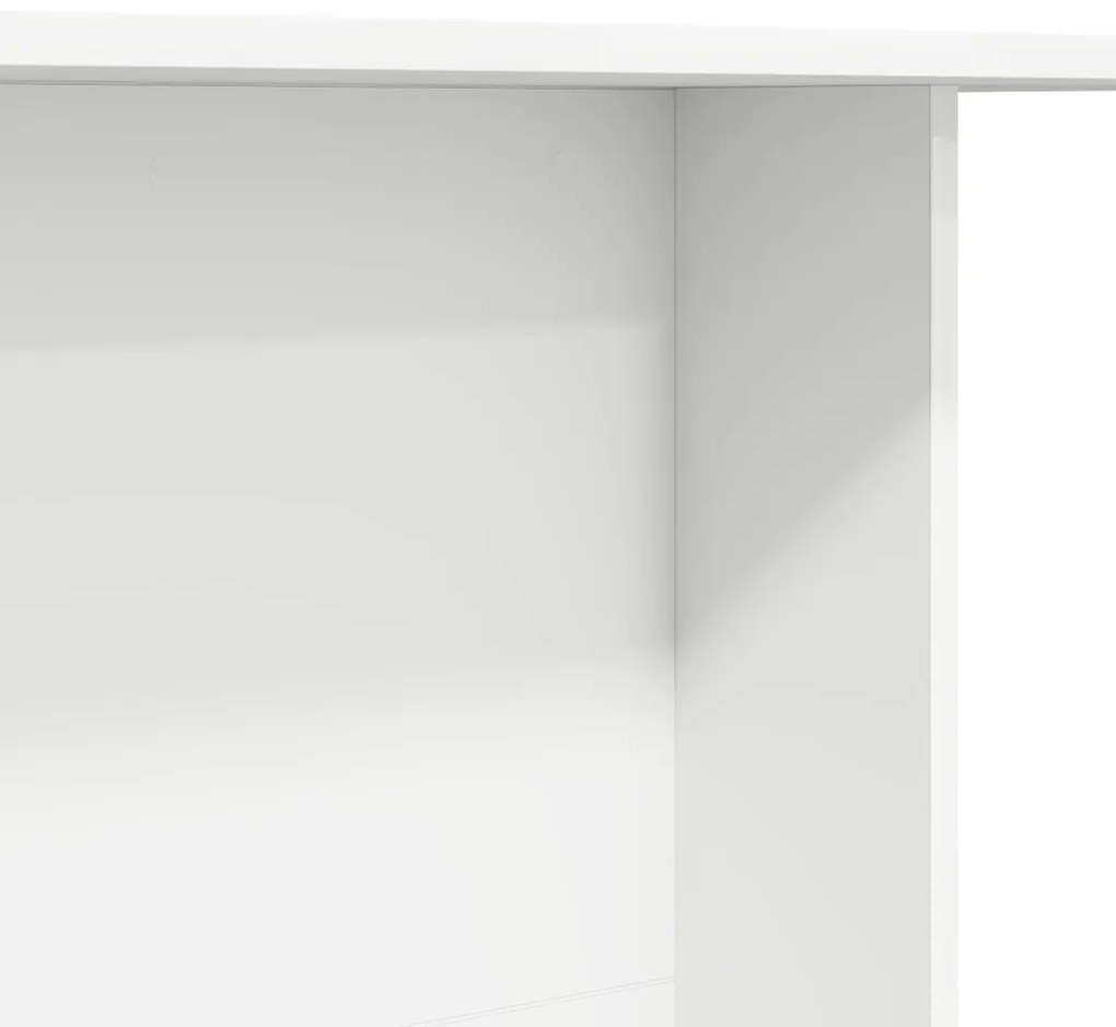 Étkezőasztal Fehér 110x60x75 cm Összeszerelt fa