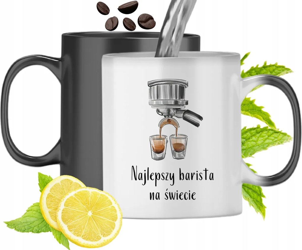 Mágikus Bögre Baristáknak Színváltós Nyomtatott Fényképpel