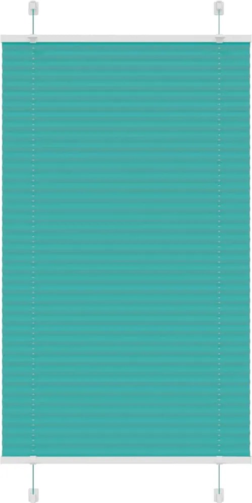 vidaXL pliszírozott redőny Benzinzöld 80x150 cm szövetszélesség