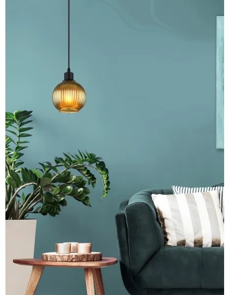 Globo 15638G - Csillár zsinóron ZUMBA 1xE27/25W/230V átm. 15 cm zöld