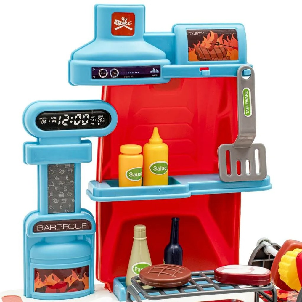 Baby Mix gyerek grillkészlet autóban 2 az 1-ben, 51 x 18 x 53 cm