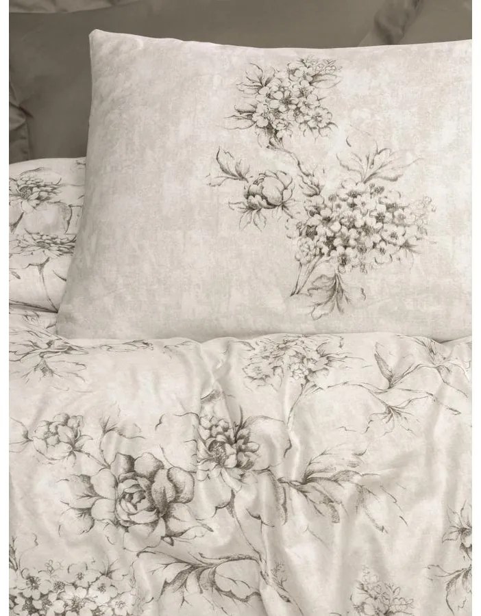 Dupla Ágyneműhuzat garnitúrák 200x220 cm 6 részes, Florid Mink