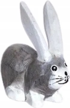 Nyuszi Fából kézműves 10cm