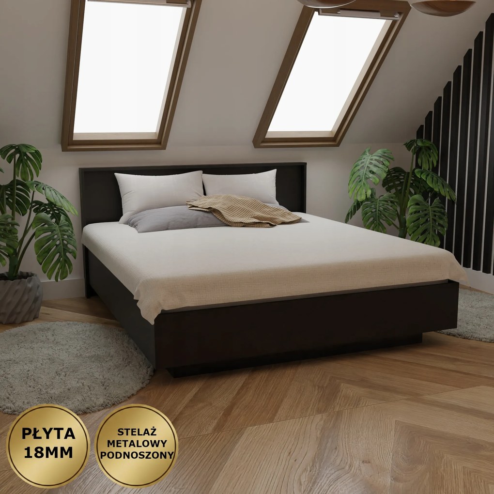 Lebegő Ágy Olaj 180X200 Fém Váz Emelhető Lemez 18MM