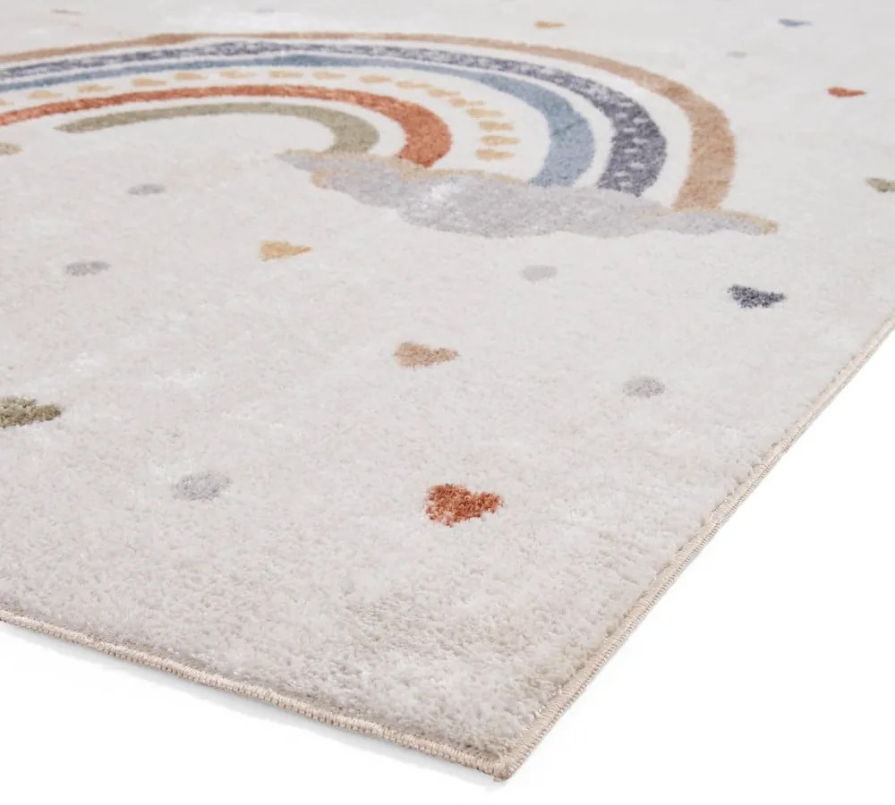 Krémszínű gyerek szőnyeg 120x170 cm Vida Rainbow – Think Rugs