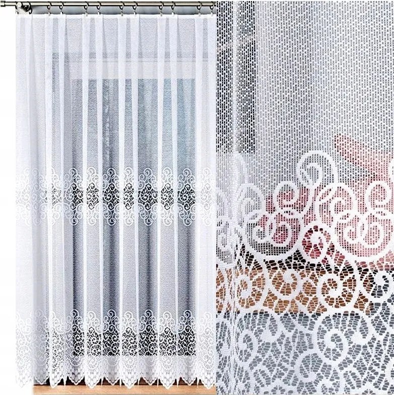 Violetta jacquard függöny 200x160cm egyenes (kész) szegéllyel