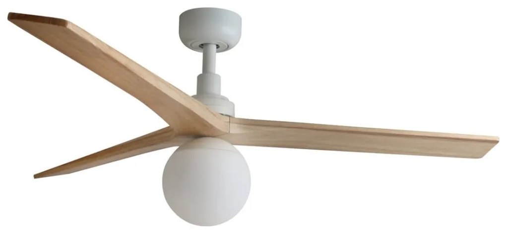 FARO 34280-11L - Mennyezeti ventilátor KLIM M 1xE27/15W/230V fenyő/fehér + távirányító