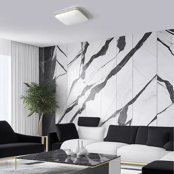 LED Fürdőszobai mennyezeti lámpa DABAR LED/17W/230V 4000K 33x33 cm IP44