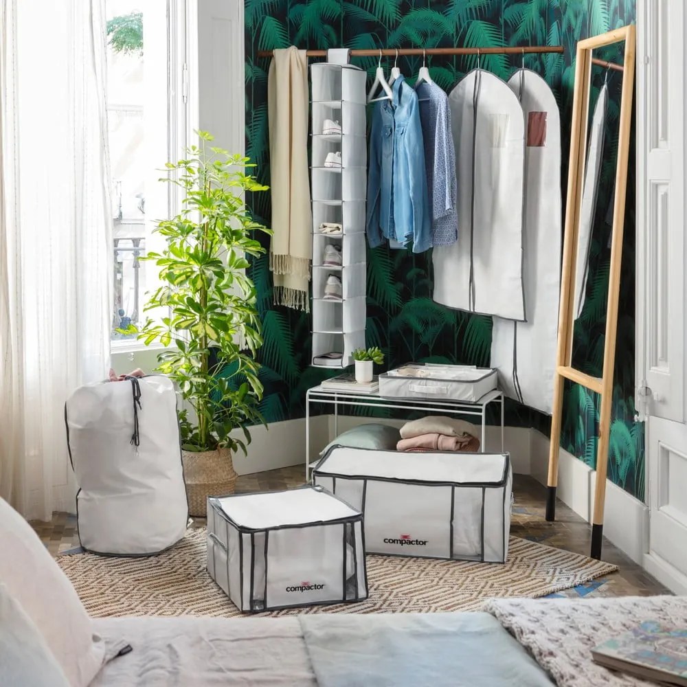 Vákuumos-megerősített textil ruhatároló doboz szett 2 db-os 65x45x27 cm Life – Compactor