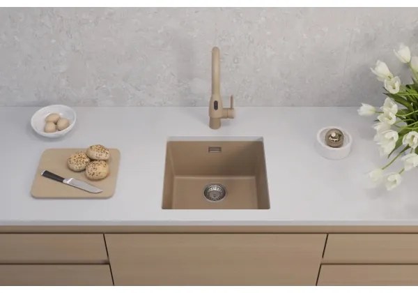 ALVEUS 1150047 - OMNI 45x45 cm gránit konyhai mosogató, bézs