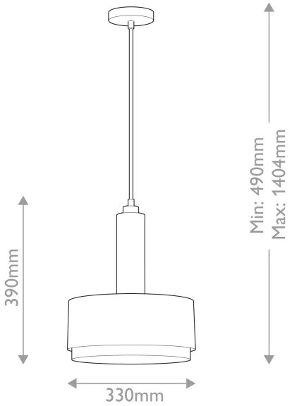 Hinkley HK-CEDRIC-P-M-BK-rúdon szerelt csillár CEDRIC 2xE27/60W/230V átm.33 cm arany/fekete