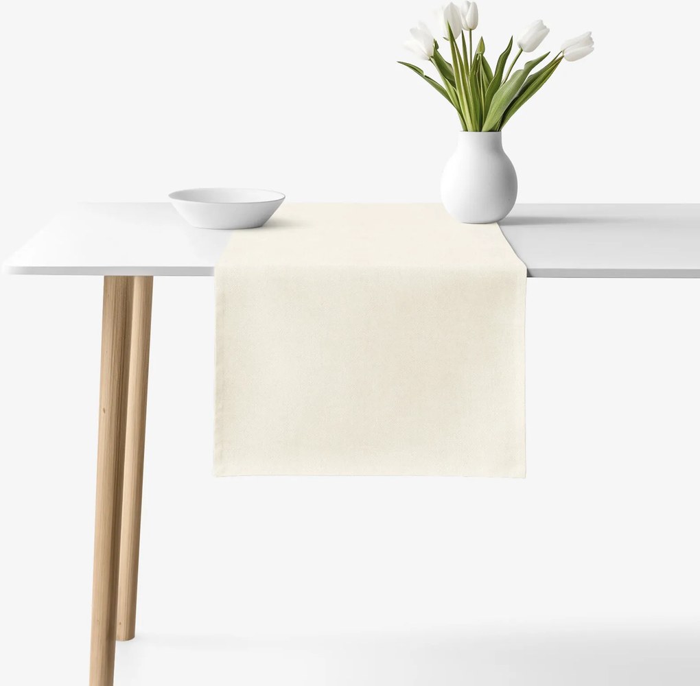 Goldea malaga asztali futó - krémszínű 50x140 cm