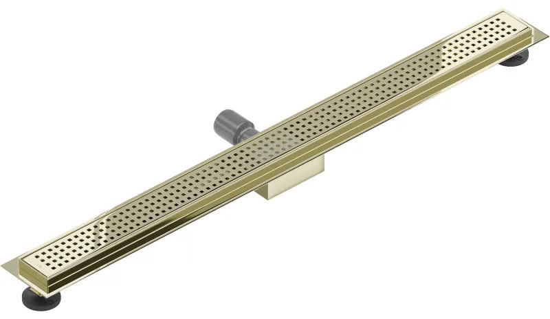 Mexen Flat M08 rozsdamentes acél zuhanytálca 90 cm, arany, 1525090-15
