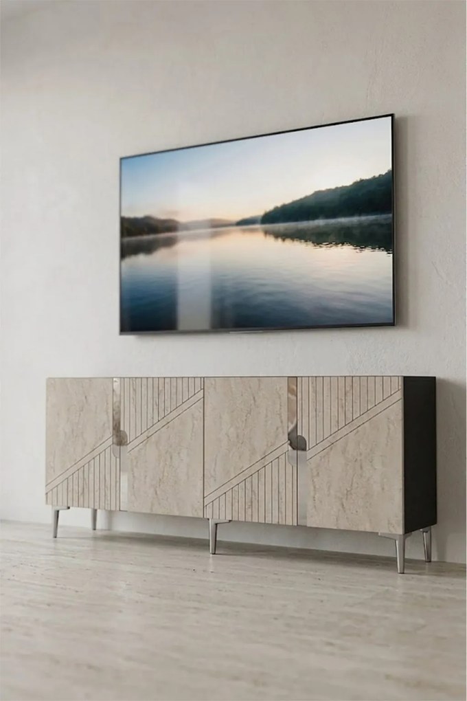 Evva 150 - Anthracite, Silver, Travertine