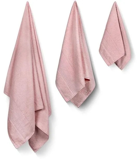 Törölköző Szett (3 db) Piramit - Dusty Rose