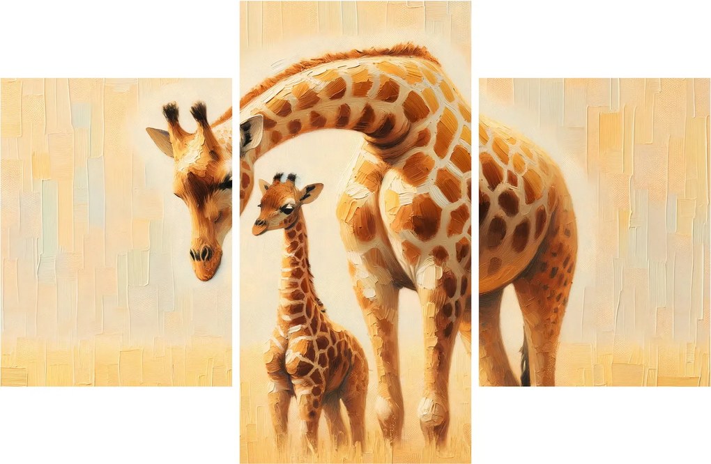 Kép - Zsiráfok (90x60 cm)