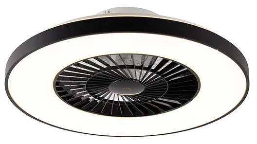 Mennyezeti ventilátor fekete csillag effektussal 60cm LED-del, dimmelhető, távirányítóval - Climo