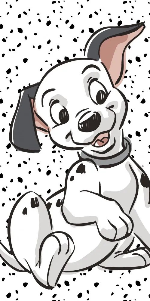 Disney 101 kiskutya White fürdőlepedő, strand törölköző 70x140cm
