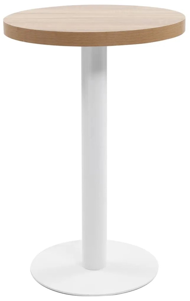 Világosbarna MDF bisztróasztal 50 cm