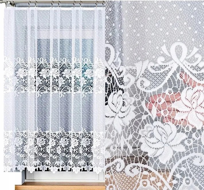 Jacquard függöny Demetria 300x150cm egyenes (kész) szegéllyel