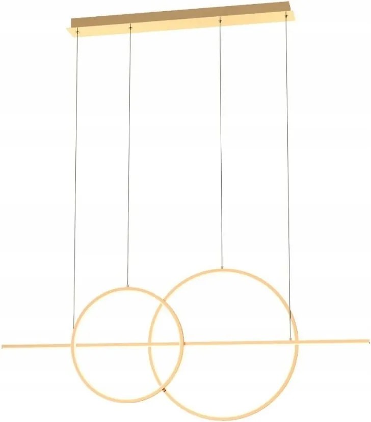 Arany modern Led nappali függőlámpa 34W Cholet MD7358-2A-3GT