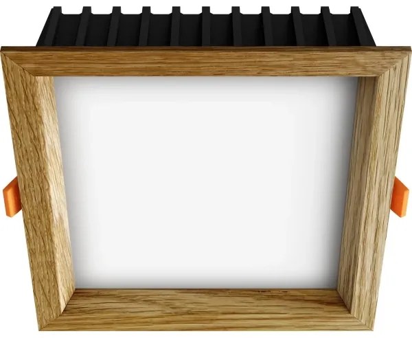 APLED - LED Lámpa SQUARE WOODLINE LED/12W/230V 4000K 17x17 cm tölgy tömör fa