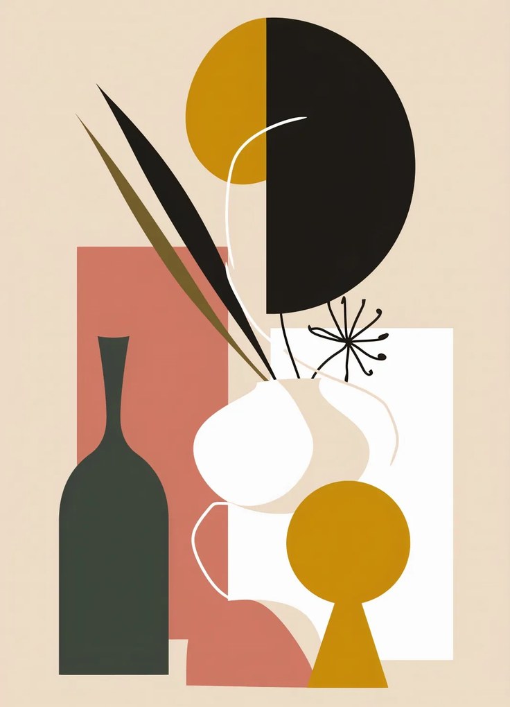 Poszter 20,5x28,4cm Absztrakt Natura Morte