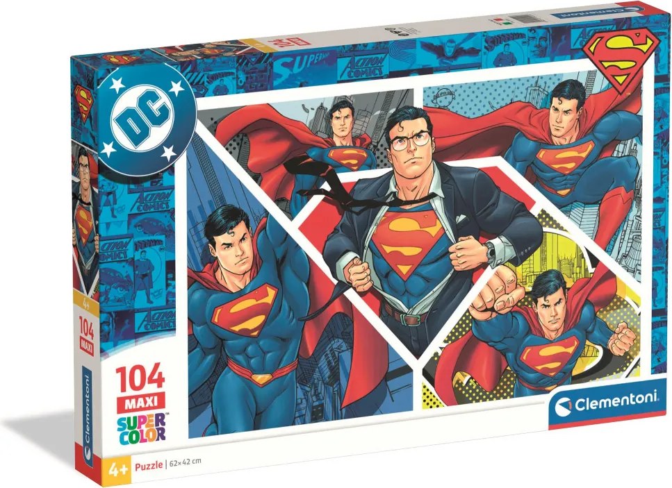 Superman Comic Legends 104 db-os maxi puzzle Clementoni