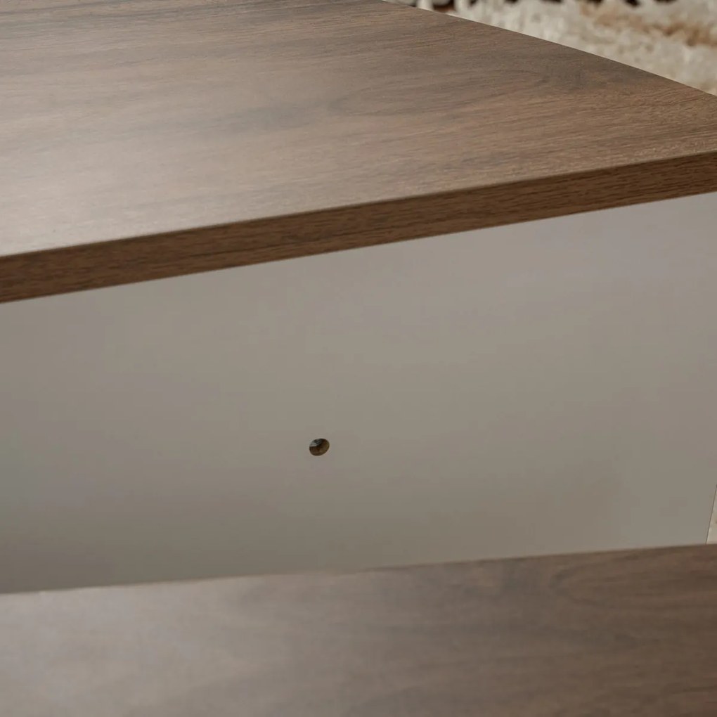 Orion Walnut White dohányzóasztal