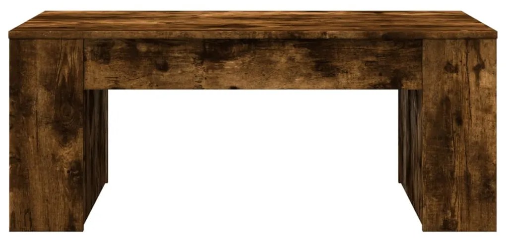 füstös tölgy színű szerelt fa dohányzóasztal 102 x 55 x 42 cm