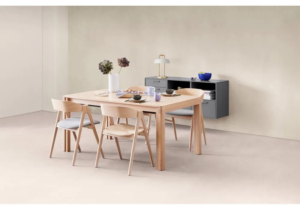 Bővíthető étkezőasztal tölgyfa dekoros asztallappal 96x160 cm Join by Hammel – Hammel Furniture