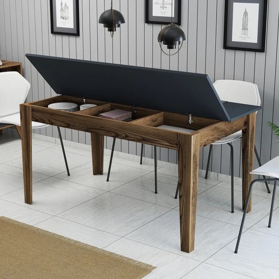 Étkező asztal Milan 513 - Walnut, Anthracite