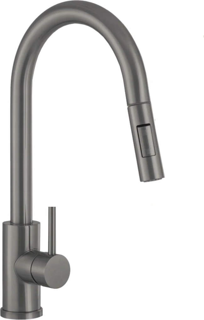 Konyhai csaptelep Gun Grey Szürke Acél kifolyócső Ww