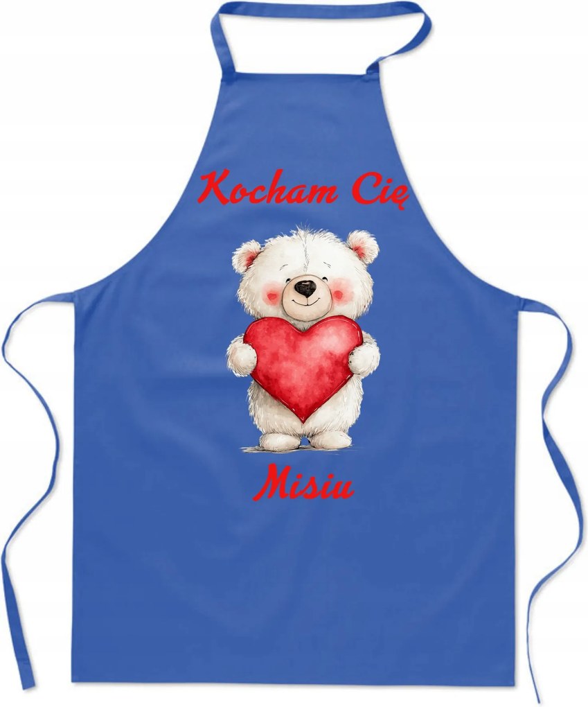 Konyhai kötény Ajándék Valentin napra Maci Szívvel Szeretlek Maci