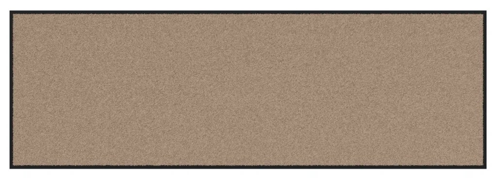 Ajtószőnyeg Beige és fekete 60 x 180 cm Polipropilén és vinil
