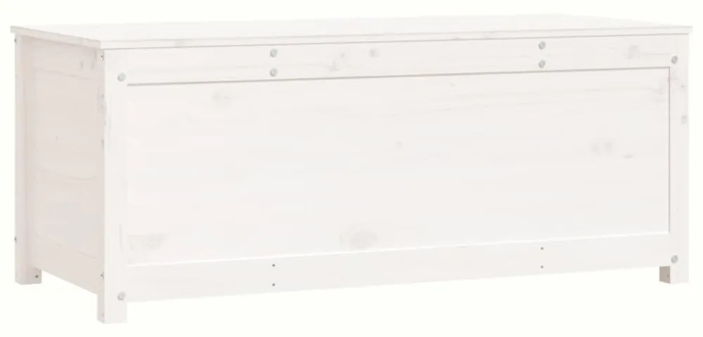 fehér tömör fenyőfa tárolóláda 110x50x45,5 cm