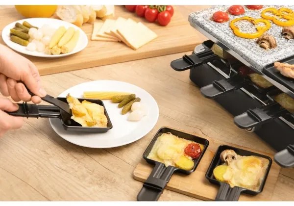 Sencor - Raclette grill kiegészítőkkel 1400W/230V
