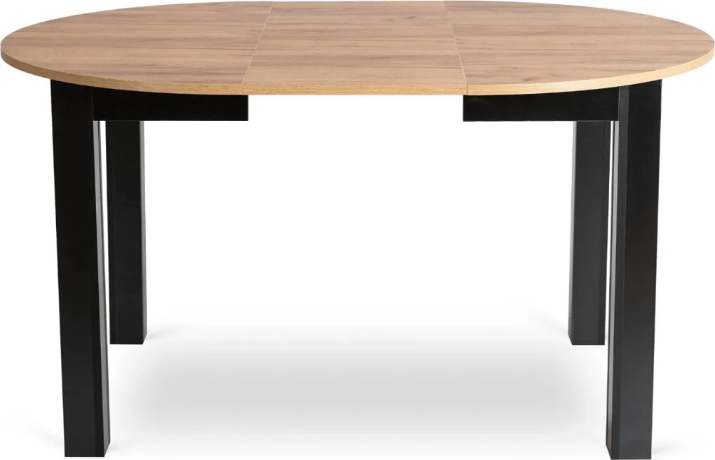 Kihúzható étkezőasztal 102–142 cm méretben, craft tölgy/fekete színben HARRY