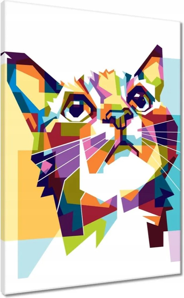 Vászonkép 50x70 Absztrakt macska