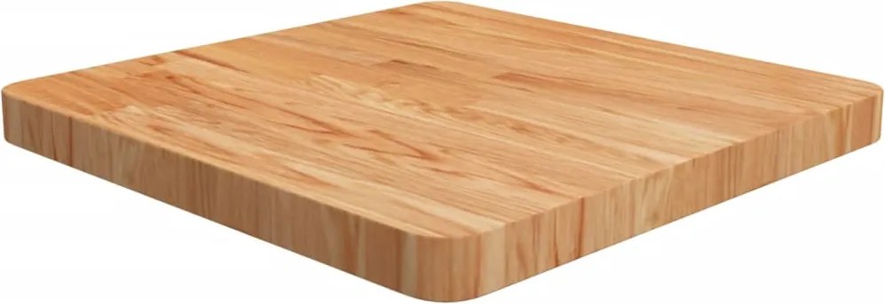 vidaXL világosbarna kezelt tömör tölgyfa négyzet asztallap 50x50x4 cm