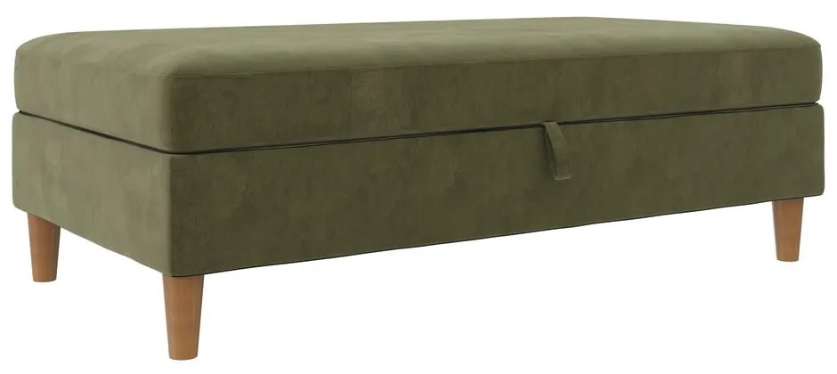 Zöld bársony lábtartó Lilly – Støraa