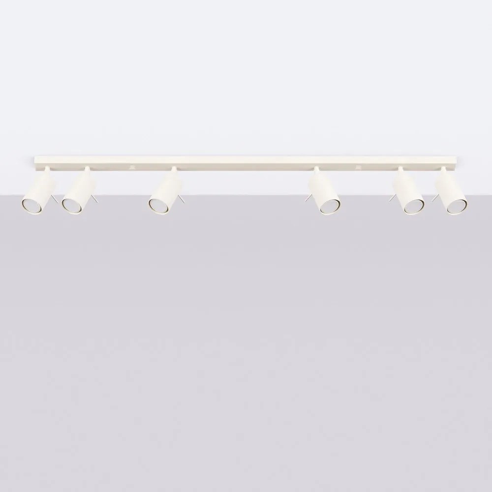 Krémszínű spotlámpa 6x117 cm Etna – Sollux