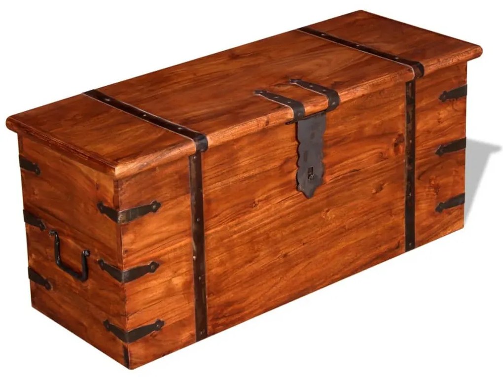 kétrészes tömör fa tárolóláda szett