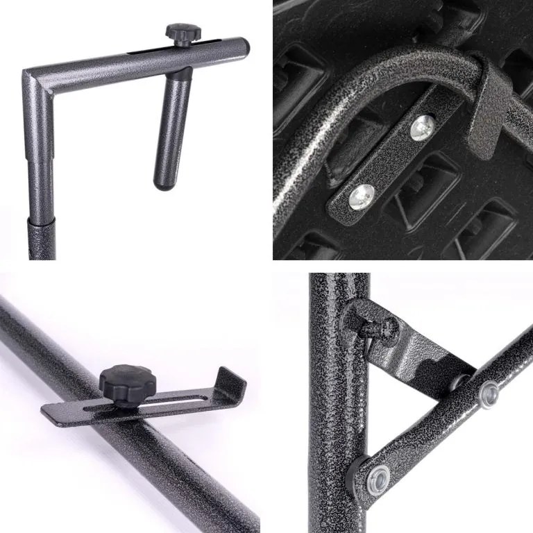 GARTHEN Felfüggeszthető összecsukható asztal fekete