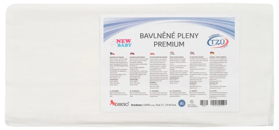 Pamut pelenka NEW BABY 70x80 cm PREMIUM 10 db