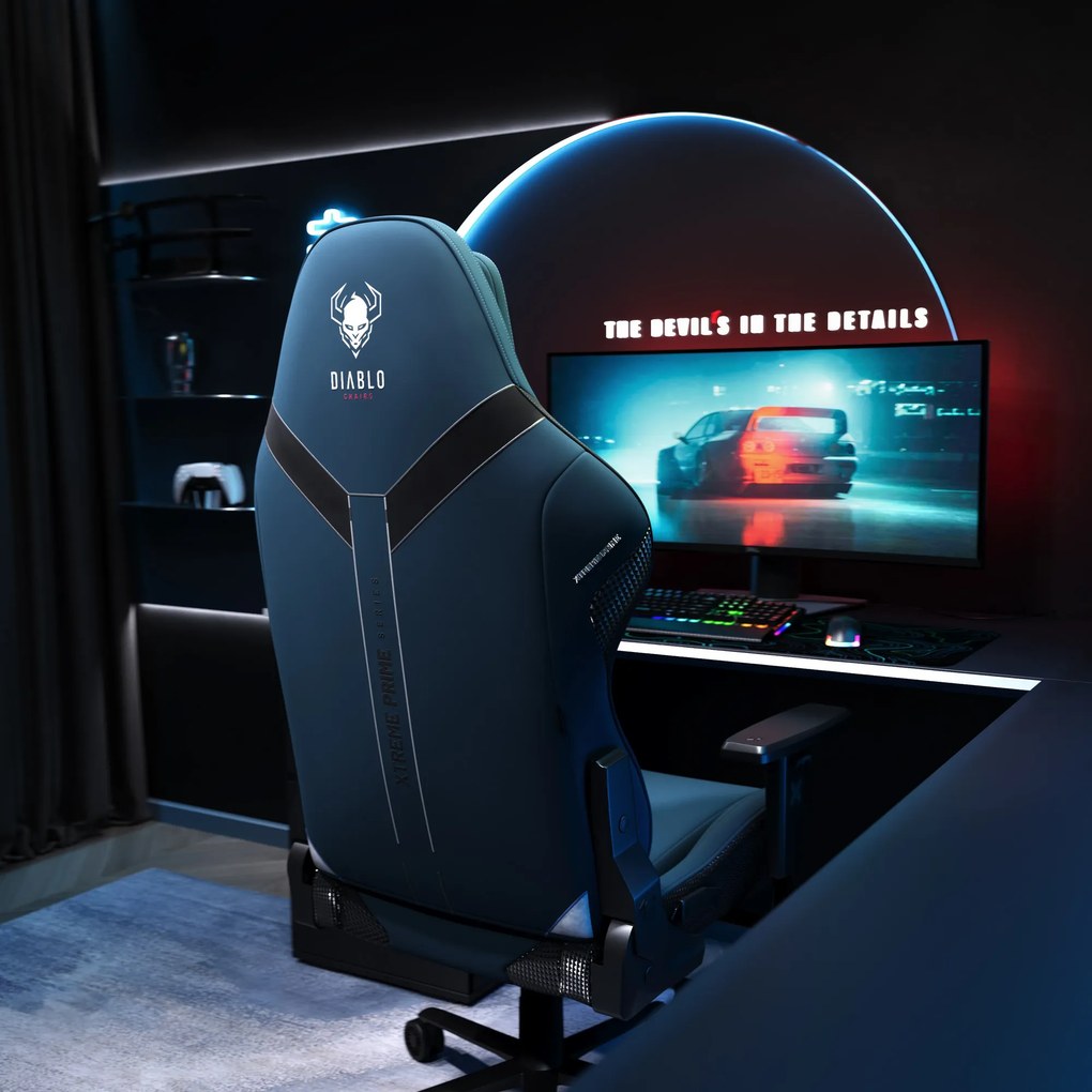 Gamer szék Normal Size, kék-fekete: Diablo X-One Prime Meta Ocean