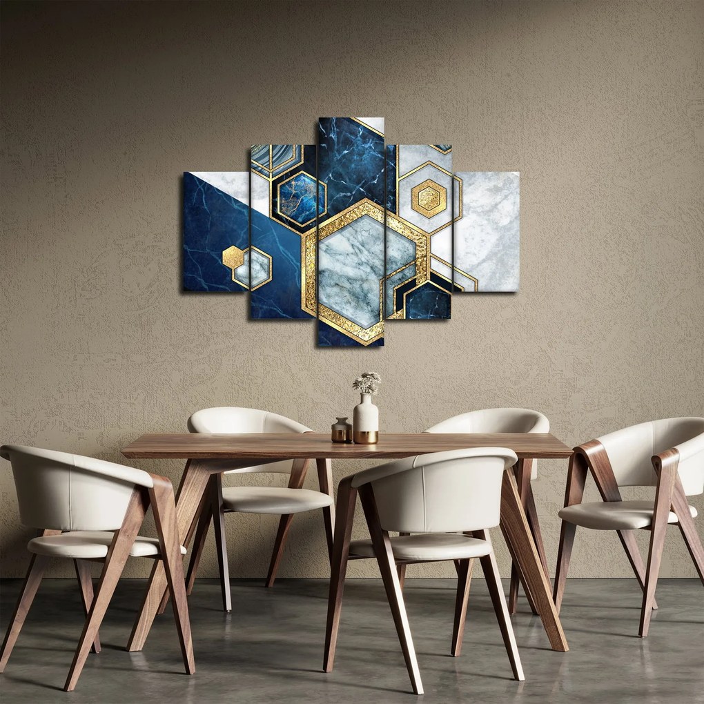Kép - Márvány hatszögek (150x105 cm)