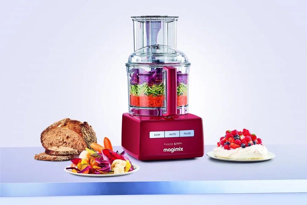 Magimix® 5200 XL Konyhai robotgép Premium csomag piros színben